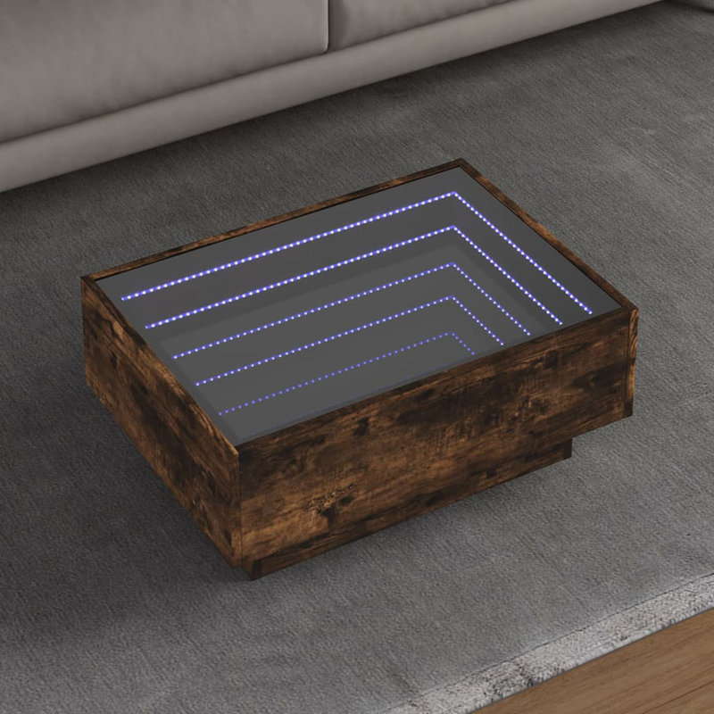 Dailynn Coffee Table, Smoked Oak, 30cm H x 70cm L x 50cm W