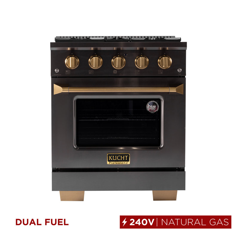 Kucht 30'' W Free Standing Range, Natural Gas