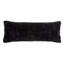 Ruched Rabbit Plush Solid Color Classic Modern Chic Lumbar Pillow with Down Insert 14x36 inch-1779224591
