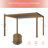 Aluminum Pergola with Solar Paneled LED Strings with Adjustable Louvered Roof-94915025-98677070