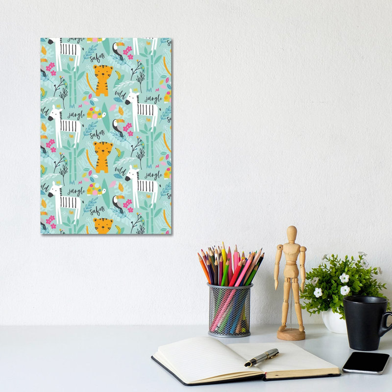 Wild Adventure III by Angela Nikeas - Wrapped Canvas Painting, 30.48cm H x 20.32cm W x 1.91cm D
