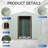 8x4 Metal Outdoor Storage Shed White