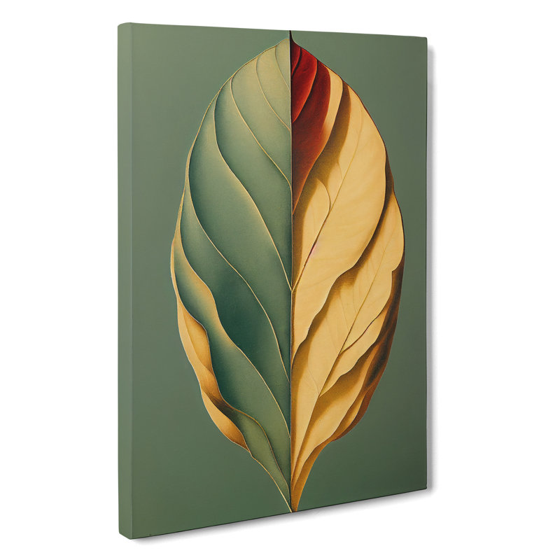 A Pleasing Leaf - Wrapped Canvas Print, 50cm H x 35cm W x 3cm D