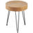 2 Pieces Round Coffee Tables Sets, 31.3 In Industrial Living Room Table With 1 End Side Table, Easy Assembly Coffee And End Tables Sets With Metal Legs, For Office, Living Room And Apartment