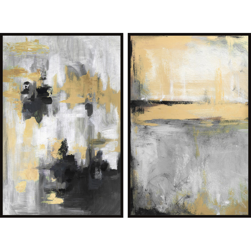 « golden fog », parvez taj, multi-pièces sur toile, H 18 po x l 12 po x P 1,5 po
