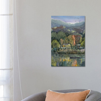 Evening On Lake Malibou by Luisa Millicent - Wrapped Canvas Gallery-Wrapped Canvas Giclée