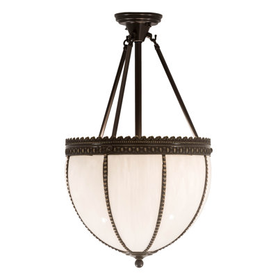 Glass Semi Flush Mount