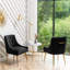 Chaise d'appoint en velours beige Baudel-1563904544