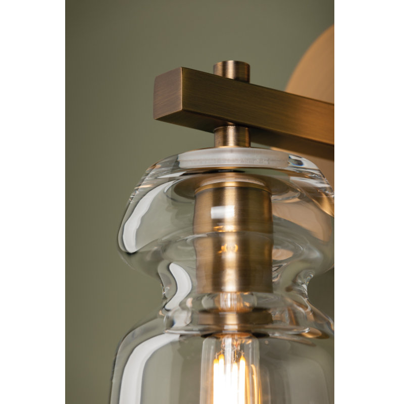 Trey 1 Light Wall Sconce, Patina Brass