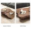 Ensemble de tables basses en MDF brun et en bois massif