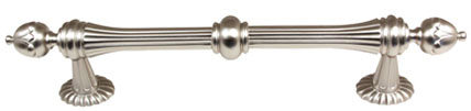 Ornate Bar / Handle Pull, Satin Nickel