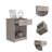1-Drawer 1-Shelf Nightstand-1073937691