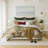 French Countryside Antique Red/Natural Linen Blend Comforter Set-60702909