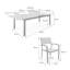 Iqrame 8 - Person Patio Dining Set with Extendable Rectangular Table-1697123500-1697123501