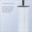 8" Black Square Rainfall Shower Head, Wall/Ceiling Mounted-124802023
