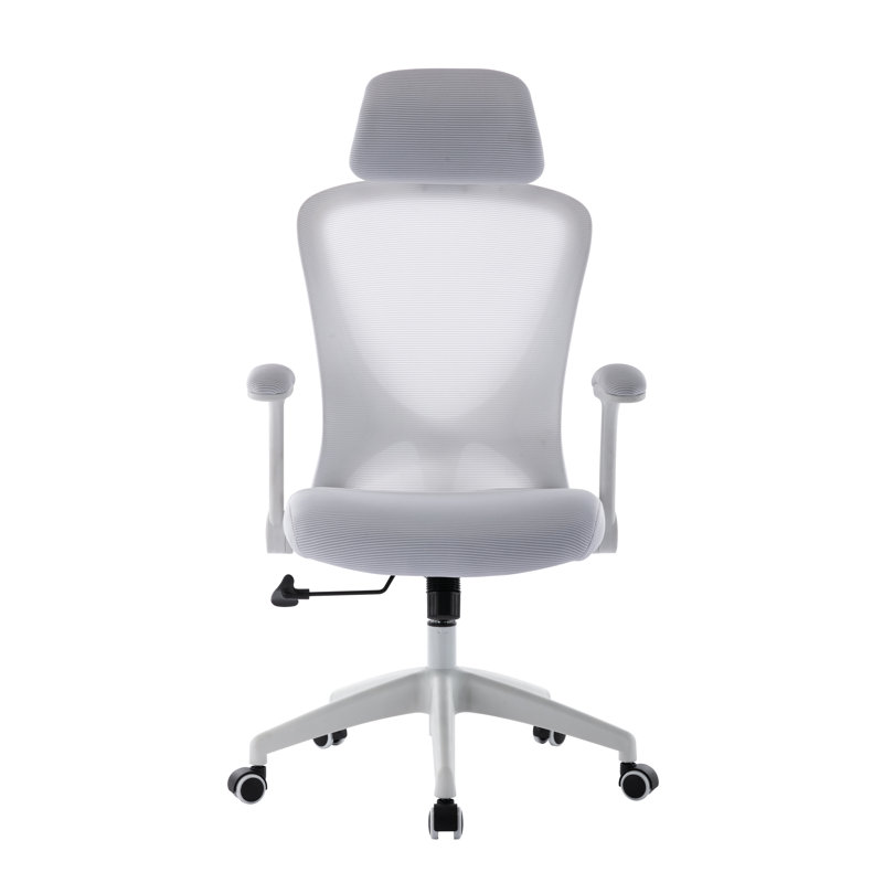 Kjeld Mesh Office Chair with Headrest, White