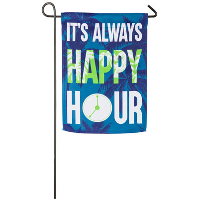 Drapeau de jardin joyeuse hour hour