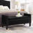 Upholstered Tufted Button Storage Bench With Nails Trim,Entryway Living Room Soft Padded Seat With Armrest,Bed Bench -295677858