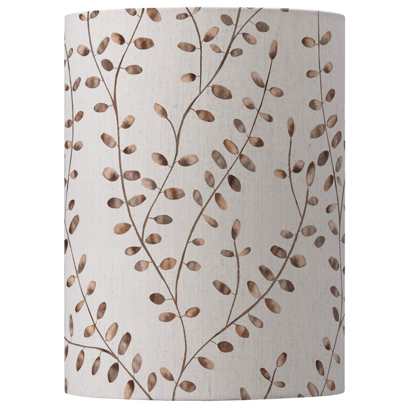 Cotton Round Lamp Shade, Blue, 35cm H x 25cm W x 25cm