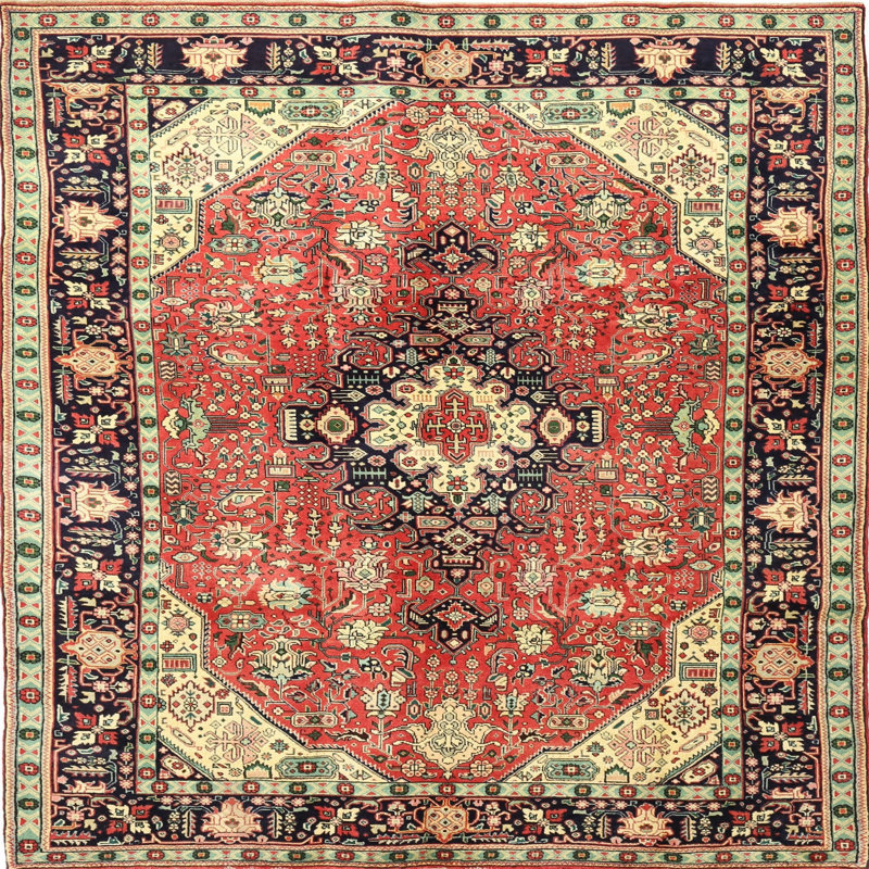 Oriental Indoor Rug, Square 4'