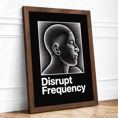 Frequency Disrupted Industrial - Framed Print