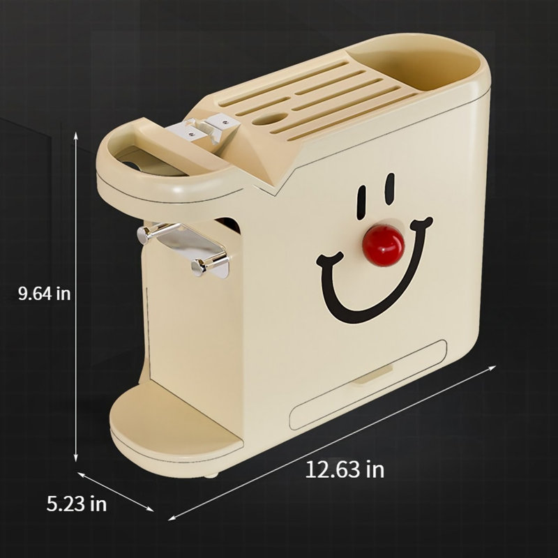 Porte-couteaux multifonctionnel crème, blanc et rouge