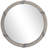 Kyng Solid Wood Frame Round Wall Mirror with Hooks