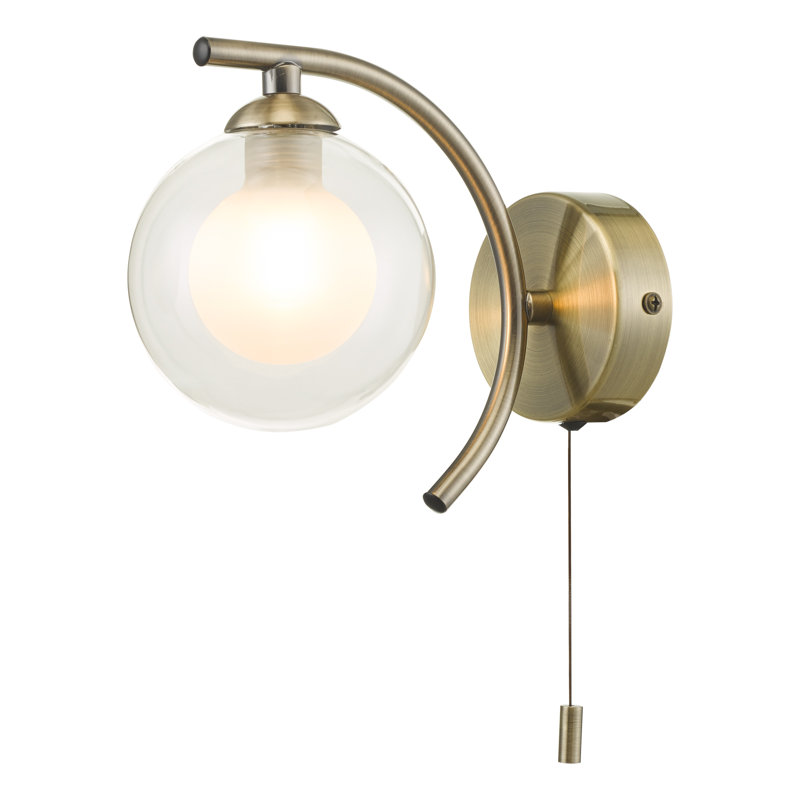 Pipkins Armed Sconce, Antique Brass