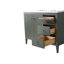 Ensemble de meuble-lavabo autoportant à simple cuve 42 po avec plateau en marbre Lavallon-105245161-105245170