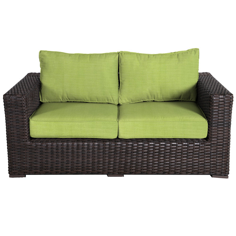 Woodham 65'' Wide Loveseat with Cushions, Parrot
