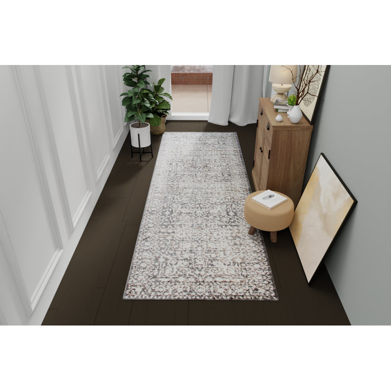 Tapis rose Pinkham, Tapis de couloir 2 pi x 8 pi