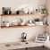 Miami 60" W x 8" D Floating Shelves Set with Invisible Wall Mount Brackets
