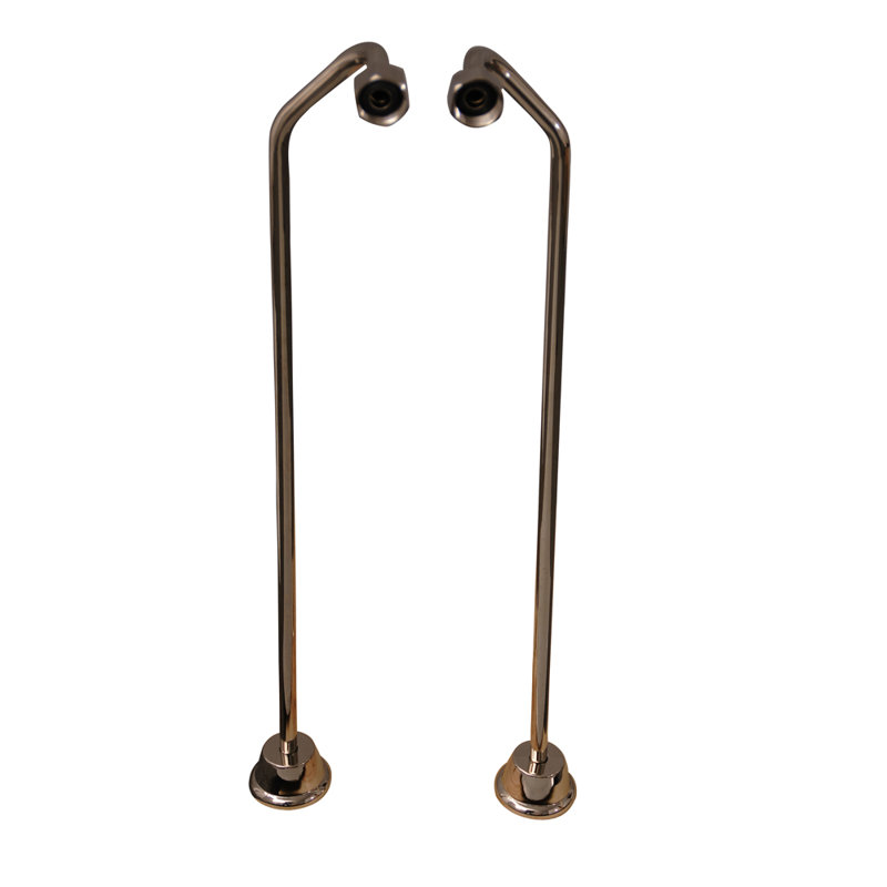 67'' x 30'' Soaking Cast Iron Bathtub, Polished Nickel