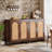 59" Rattan Sideboard, 4-door Accent Storage Cabinet For Home, Kitchen-1134951409