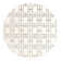 Glam Geometric White Silver Area Rug
