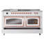 ILVE Nostalgie II Noblesse 60 po à 2 brûleurs, plaque chauffante, plaque de cuisson française-939345233-939345230
