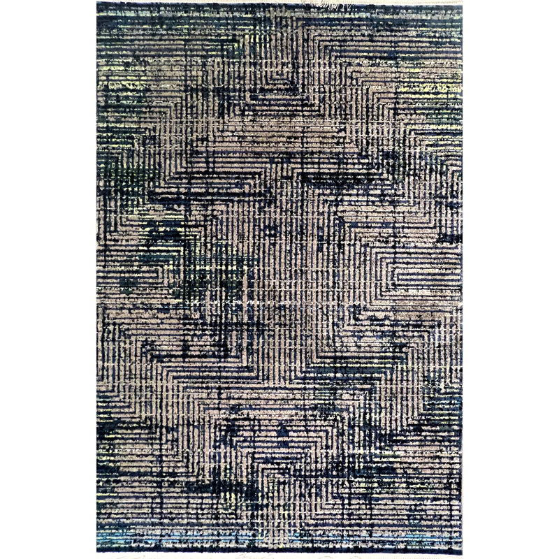 Geometric 100cm X 150cm Area Rug, Rectangle 100cm x 150cm
