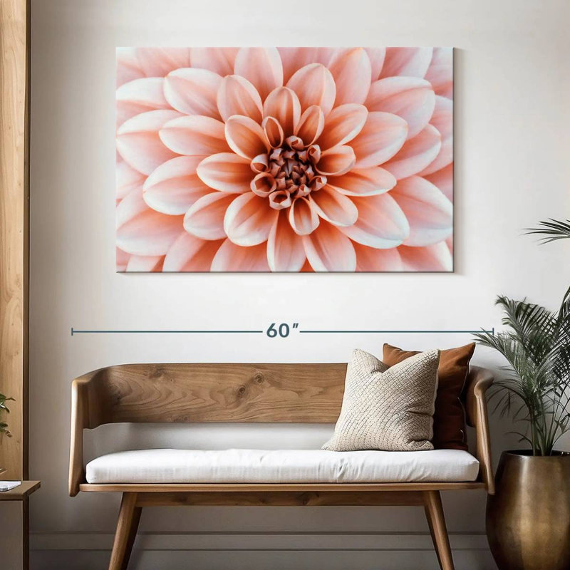 Harnek Peach Floral, 32'' H x 48'' W