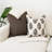 Brown Block Print Pillow Covers