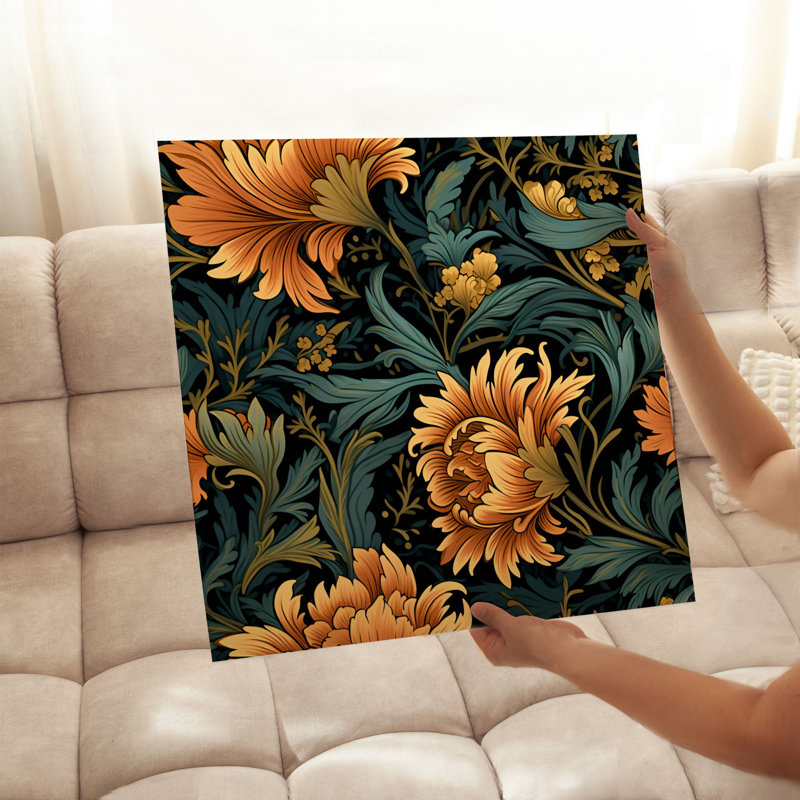 Impression florale sans cadre William Morris Floral II, H 20 po x l 20 po