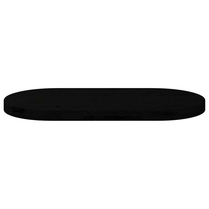 Arjet Solid Wood Table Top, 4cm H x 80cm W x 40cm D, Dark Brown