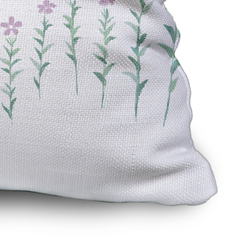  Housse et insert de coussin carré en coton, Violet, 18" x 18"
