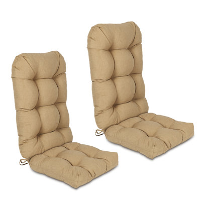 Outdoor Adirondack Chair Seat / Back Cushion (Set of 2)