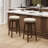 Upholstered Swivel Solid Wood Frame Bar Stool-22084203-22084181