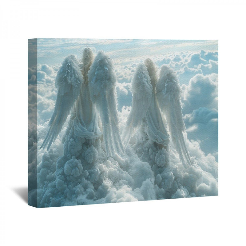 " Angels ", 16" H x 20" W x 3" D