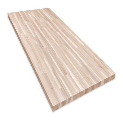Solid Wood Butcher Block Countertop with Square Edge