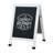 30" X 20" Chalkboard With Chalk And Eraser - White