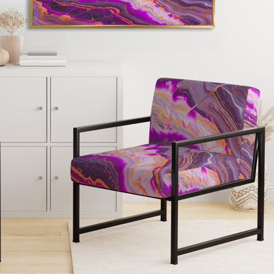 Chaise avec accoudoirs rembourrée Frode