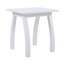 Table de bout rectangulaire en bois d'acacia SELMA en polyuréthane blanc