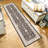 Washable Hallway Rug - Rug Kitchen Rugs and Mats Non Skid Washable Waterproof Carpet for Living Room Bedroom Bathroom (Black)-476120014